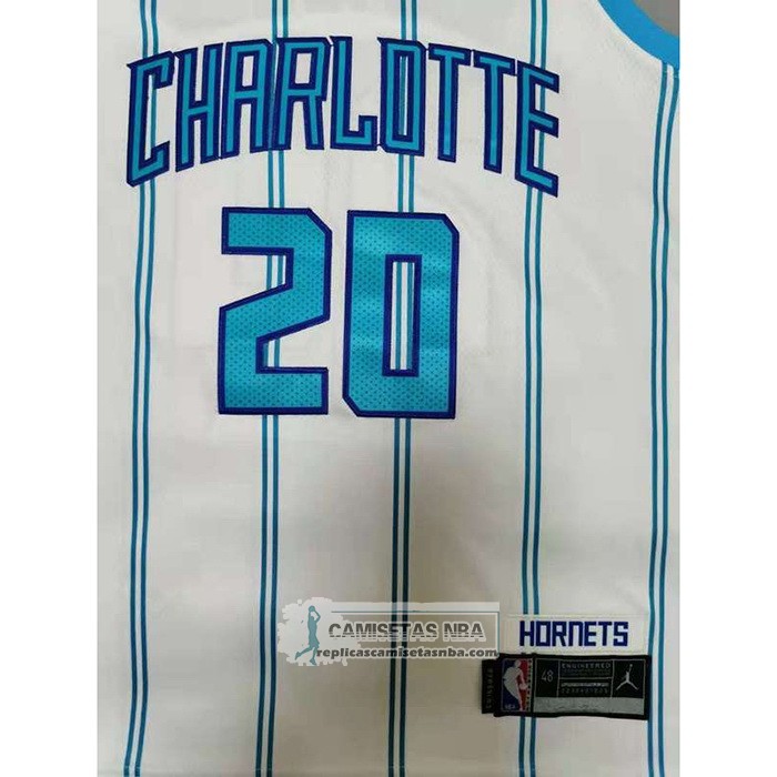 Camiseta Charlotte Hornets Gordon Hayward Association 2020-21 Blanco